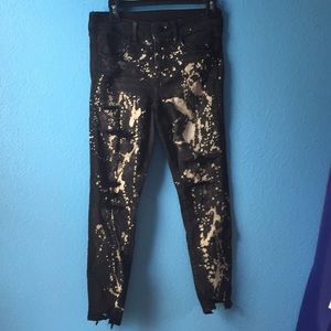 Bleached jeans